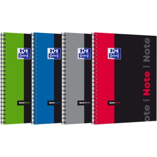 Oxford cahier notebook, a4, grands carreaux, 160 pages, reliure spirale
