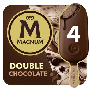 Magnum glaces bâtonnets double chocolate x4 284g