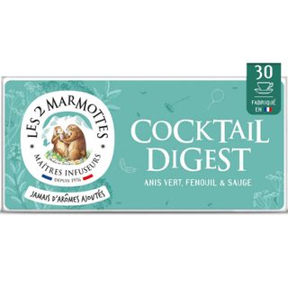 Les 2 marmottes infusion cocktail digest à l'anis 30 sachets 55g