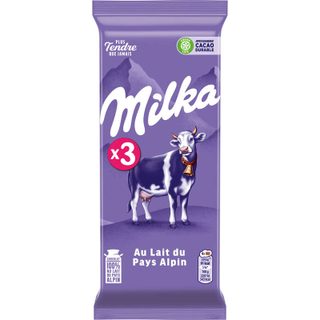 Milka tablette lait alpin 3x100g