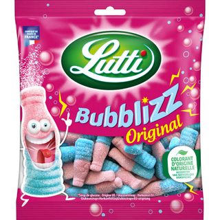 Lutti Bubblizz Bonbons acidulés goût chewing-gum 300 g