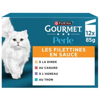 Gourmet Perle Filettine en sauce - Pack variété pour chat - 12 x 85 g