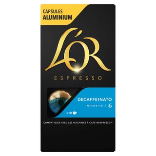 L'or Café EspressO Decaffeinato, boîte de 10 capsules