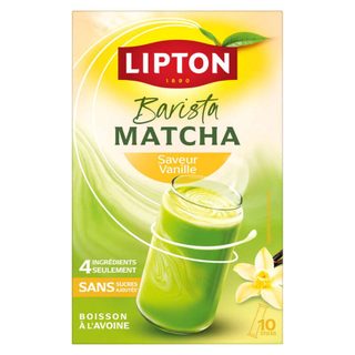 Lipton barista matcha saveur vanille 10 sticks