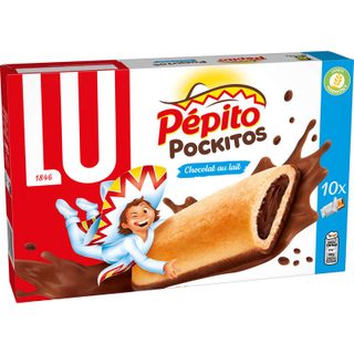 Pepito Lu pockitos barre fourrés au chocolat au lait 295g