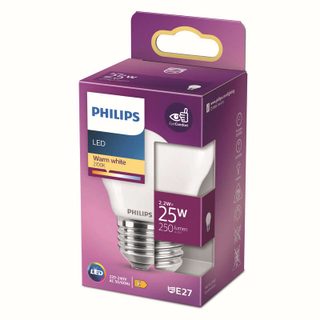 Philips ampoule led 25w p45 e27 ww fr