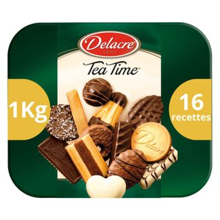 Delacre tea time assortiments de biscuits 1kg