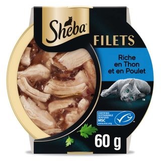 Sheba Filets de poulet et de thon pour chats - 60 g