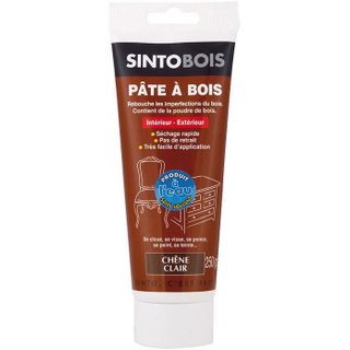 Pâte à bois - SINTO - SINTOBOIS - Chêne clair - Tube 250g - Prêt à lemploi