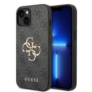 Coque pour Apple iPhone 15 PU 4G Big Guess Noir