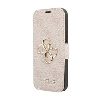 Coque telephone - bumper telephone Guess GUBKP13X4GMGPI Coque pour iPhone 13 Pro Max 67 Hetre Rose avec Logo 4G B