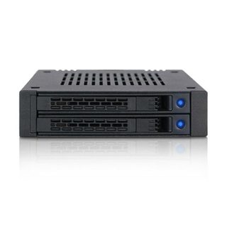 ICY DOCK ExpressCage Rack amovible sans plateau hot swap pour 2 x SSD SATA en baie de 3 5