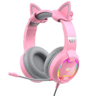 GAMENOTE - H2233d - Rose - Éclairage RGB - Haut-parleur 50mm