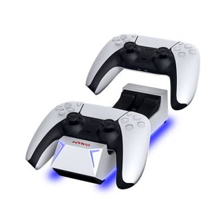 Station de charge - NYKO - Charge Base™ - Recharge 2 manettes DualSense - USB - Blanc