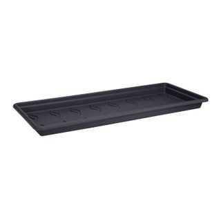 Soucoupe pour jardinière - GREEN BASICS XXL - Plastique - Noir - 32 9x72 2xH5 8cm - 100% récyclé - ELHO