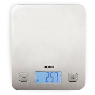 DOMO DO9239W - Balance culinaire éléctronique - Tare - Arrêt auto - Jusquà 1 gramme près - Plateau de pesage inox