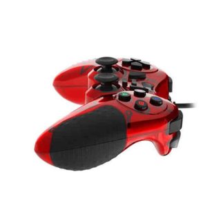 Manette de jeu - MANGAN - 200 - Rouge - Filaire - Antidérapant - 1 8 m
