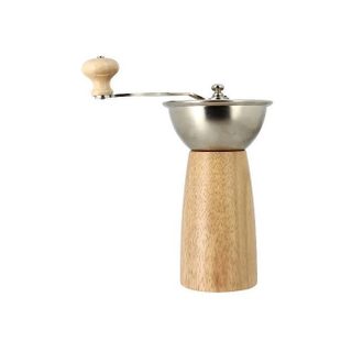 Moulin à café - OGOLIVING - Auguste - 21 cm - Manivelle - Bois / Inox