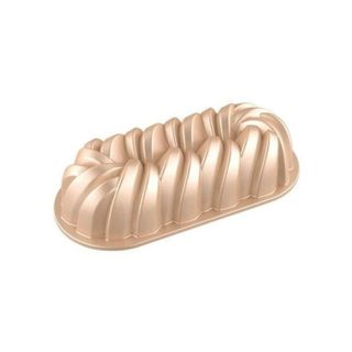 PATISSE - Moule à cake torsadé - 31 cm - rose cuivré - Les Spécifiques