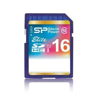 Carte mémoire SD UHS-1 Class 10 - 16 Go - SILICON POWER