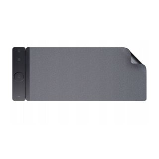 Tapis de Bureau et Souris Réversible avec Station de Charge Induction 3 en 1 Partel Gris