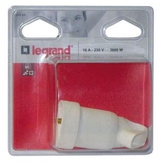 LEGRAND Fiche femelle Annela - 2 phases + terre - blanc