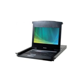 DEXLAN CONSOLE LCD 185 1080P FULL HD 4P KVM VGA/USB Plus Câble