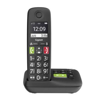 Gigaset E290A DECT/GAP Téléphone sans fil compatible avec les appareils auditifs répondeur téléphonique fonction main