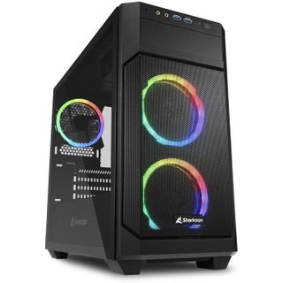 Sharkoon Boîtier ATX semi-tour - Sharkoon - V1000 RGB - Micro-Tower - Illumination Multicouleur - USB 3.2 Gen 1