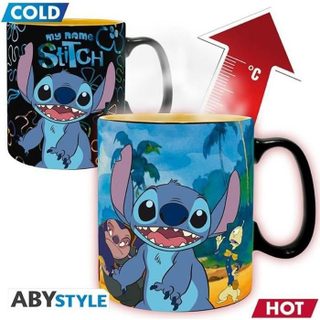 Mug thermoréactif - DISNEY - Lilo & Stitch - 460ml - Blanc