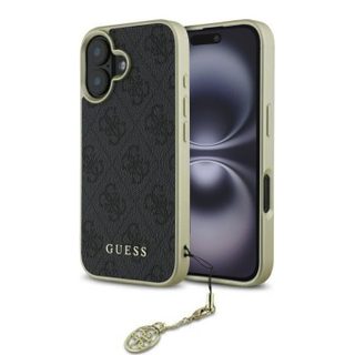 Coque Guess Hardcase 4G Charms Collection pour iPhone 16 - Black
