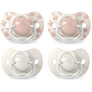 2 Lots de 2 sucettes symétriques - SUAVINEX - Birdies - SX Pro - 6 à 18 mois - Rose