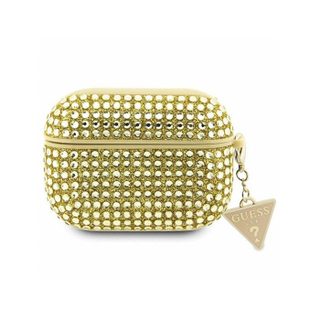Housse - Guess - GUAPHDGTPD - Coque AirPods Pro - Doré - Strass - Pendentif décoratif