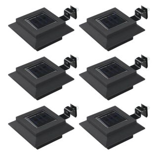 Lampe solaire - vidaXL - 6 pcs - LED - 12 cm - Noir - Extérieur