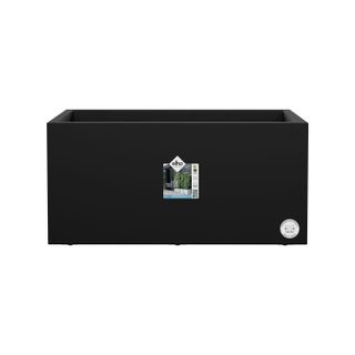 Bac à fleurs - VIVO NEXT - Plastique - Noir - 78x39xH38cm - 100% recyclé - ELHO