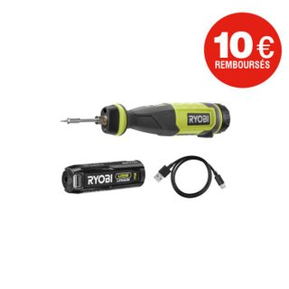 Ryobi Fer à souder 4V USB Lithium - batterie 2Ah + chargeur - RSI4-120G