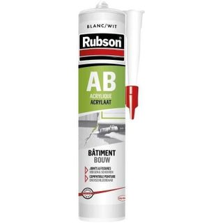RUBSON Mastic acrylique bâtiment Blanc - Cartouche 300 ml