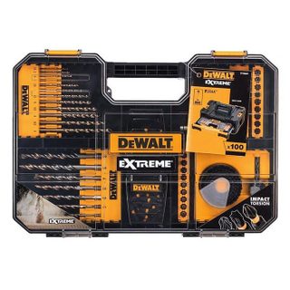Coffret daccessoires perçage/vissage - DEWALT - DT70620T Extreme Drill Impact - 100 pièces - Noyau durci - Boîtier TSTAK compatible