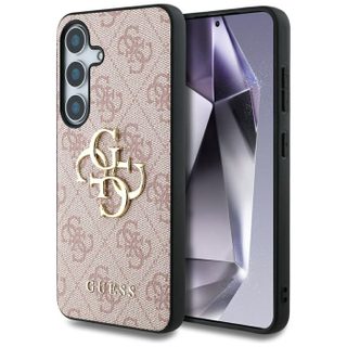 Coque telephone - bumper telephone Guess - GUHCS25M4GMGPI - Coque Big 4G Logo Classic pour Samsung Galaxy S25 Plus Rose