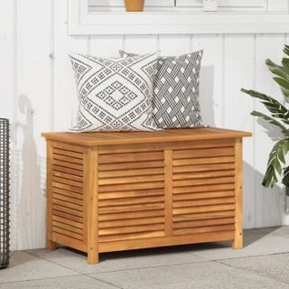 Boîte de rangement - VIDAXL - 90x50x56 cm - Bois dacacia - Durable - Résistant à leau