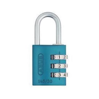 Cadenas à combinaison ABUS aluminium 145/40 Bleu Lock-Tag - 48807