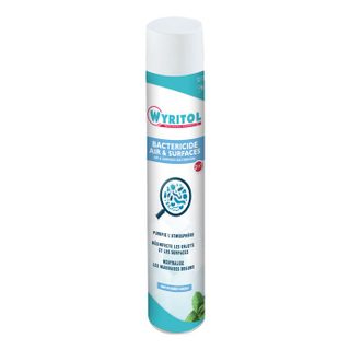 WYRITOL -Purificateur dair bactéricide -Purifie et désinfecte -Neutralise les odeurs -Parfum menthe - 750ml - Fabrication Française