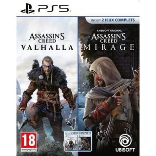 Compil Assassins Creed Valhalla + Ac Mirage-Jeu-PS5