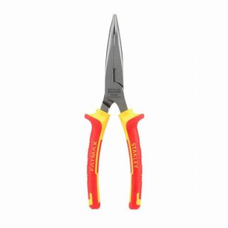 Pince à becs 1/2 ronds longs coudes 200 mm STANLEY - 0-84-008 - isolée 1000V