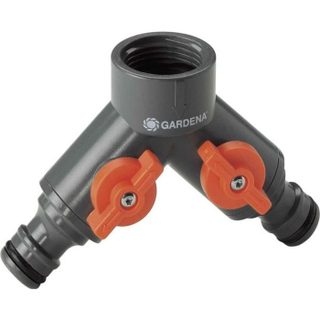 Sélecteur darrosage 2 voies GARDENA - Modèle 940-26 - Circuits indépendants - Connexion unique - Garantie 5 ans