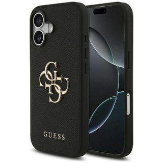 Coque Guess Hardcase 4G Grained Big Logo pour iPhone 17 - Black