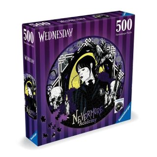 Puzzle rond 500 pièces Mercredi Adams Dessins animés et BD Dès 10 ans Ravensburger