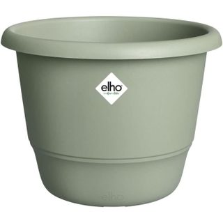 Pot de fleurs - AMIGA - Plastique - Vert - Rond - Ø24 5xH18cm - 100% récyclé - ELHO
