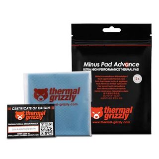 THERMAL GRIZZLY Pads Thermiques - Thermal Grizzly - Minus Pad Advance - 100x100x1 5mm - Non conducteur - Haute compressibilité