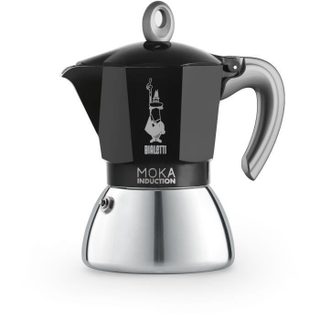 Cafetière italienne - BIALETTI - NEW MOKA INDUCTION - 6 tasses - 028 L - Noir / Argent